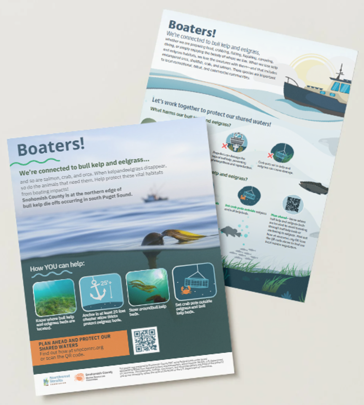 Example printed boater materials. 
